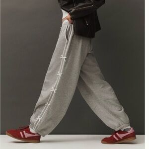 Anthropologie Daily practice bow detail sweats!